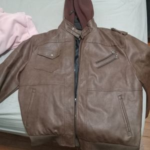 Leather jacket mens